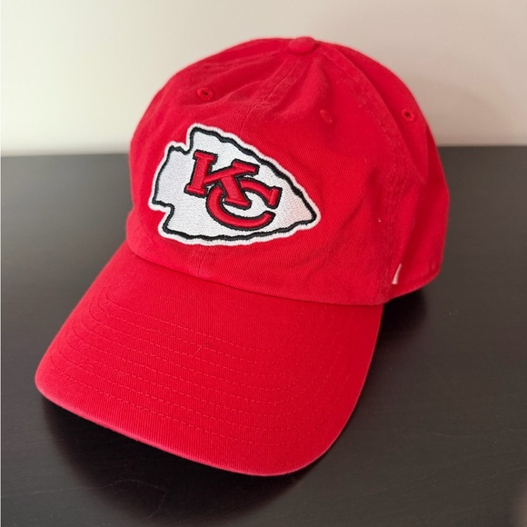 47 Brand Accessories - Kansas City Chiefs ’47 Brand Red Adjustable Hat NFL KC Logo Cap